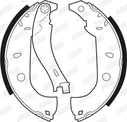 Jurid 361429J - Комплект спирачна челюст vvparts.bg