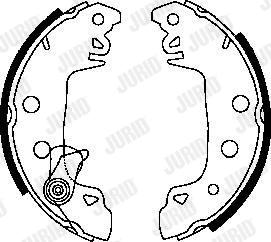 Jurid 361050J - Комплект спирачна челюст vvparts.bg