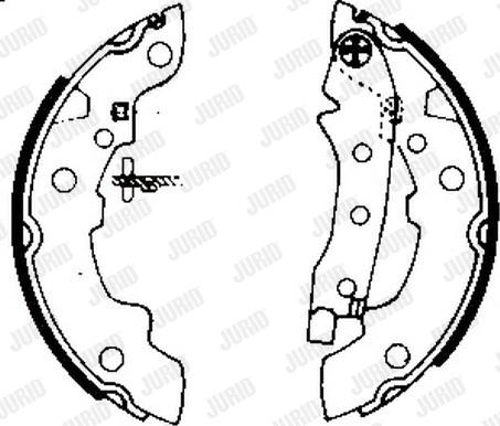 Jurid 361179J - Комплект спирачна челюст vvparts.bg