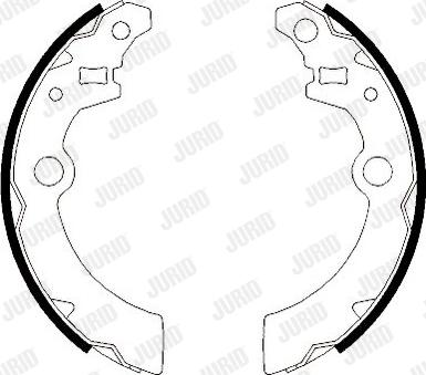 Jurid 362444J - Комплект спирачна челюст vvparts.bg