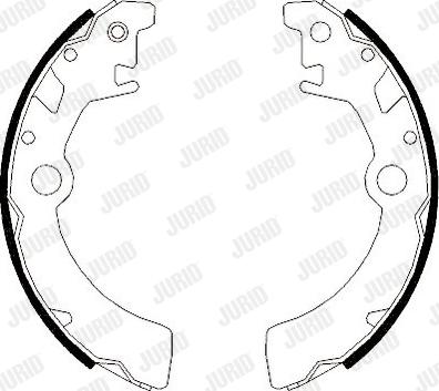 Jurid 362445J - Комплект спирачна челюст vvparts.bg