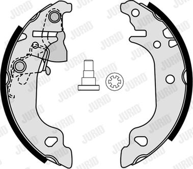 Jurid 362658J - Комплект спирачна челюст vvparts.bg