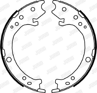 Jurid 362637J - Комплект спирачна челюст, ръчна спирачка vvparts.bg