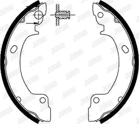 Jurid 362007J - Комплект спирачна челюст vvparts.bg