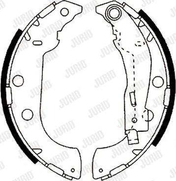 Jurid 362359J - Комплект спирачна челюст vvparts.bg