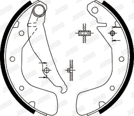 Jurid 362218J - Комплект спирачна челюст vvparts.bg