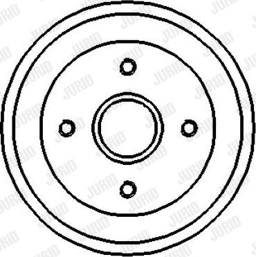 Jurid 329128J - Спирачен барабан vvparts.bg