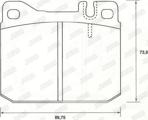 Jurid 2955405880 - Комплект спирачно феродо, дискови спирачки vvparts.bg