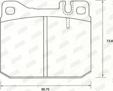 Jurid 2955415880 - Комплект спирачно феродо, дискови спирачки vvparts.bg