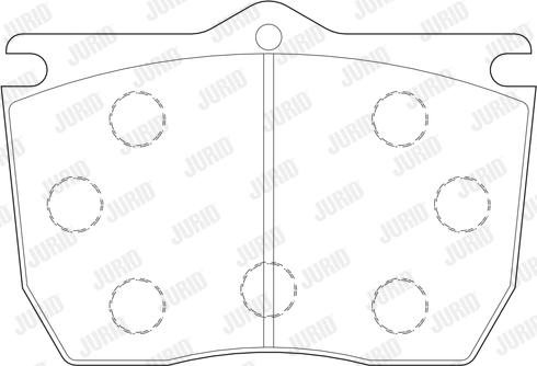 Jurid 2901609561 - Комплект спирачно феродо, дискови спирачки vvparts.bg