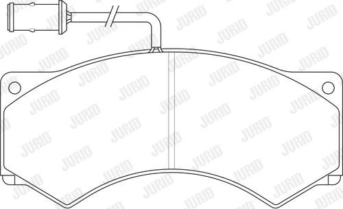 Jurid 2902409561 - Комплект спирачно феродо, дискови спирачки vvparts.bg