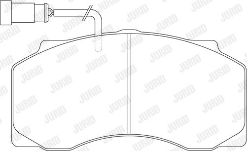 Jurid 2907705390 - Комплект спирачно феродо, дискови спирачки vvparts.bg