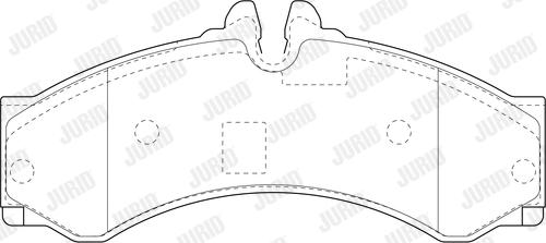 Jurid 2915309560 - Комплект спирачно феродо, дискови спирачки vvparts.bg