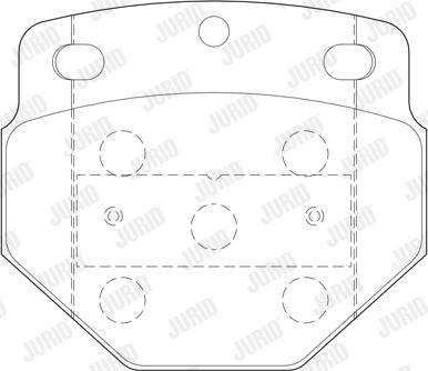 Jurid 2974705440 - Комплект спирачно феродо, дискови спирачки vvparts.bg