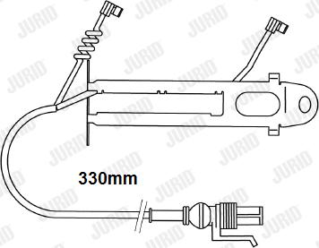 Jurid FAI152 - Предупредителен контактен сензор, износване на накладките vvparts.bg