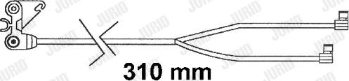 Jurid FAI160 - Предупредителен контактен сензор, износване на накладките vvparts.bg