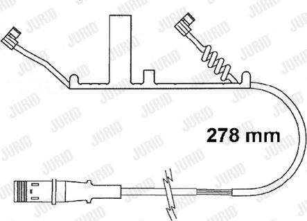 Jurid FAI161 - Предупредителен контактен сензор, износване на накладките vvparts.bg