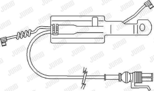 Jurid FAI168 - Предупредителен контактен сензор, износване на накладките vvparts.bg