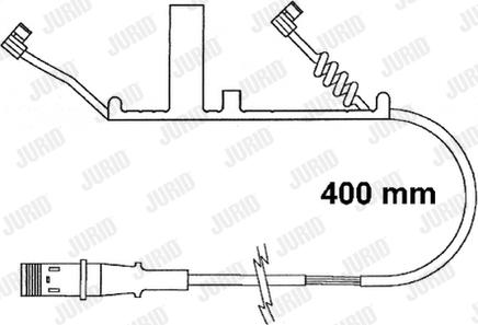 Jurid FAI162 - Предупредителен контактен сензор, износване на накладките vvparts.bg