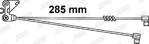 Jurid FAI125 - Предупредителен контактен сензор, износване на накладките vvparts.bg