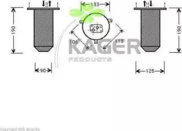 Kager 94-5055 - Изсушител, климатизация vvparts.bg