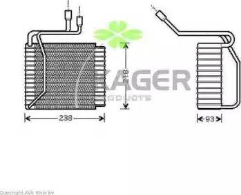 Kager 945744 - Изпарител, климатична система vvparts.bg