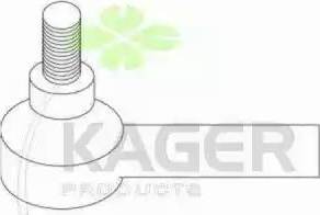 Kager 430858 - Накрайник на напречна кормилна щанга vvparts.bg