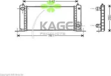 Kager 31-0437 - Радиатор, охлаждане на двигателя vvparts.bg