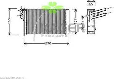 Kager 32-0002 - Топлообменник, отопление на вътрешното пространство vvparts.bg