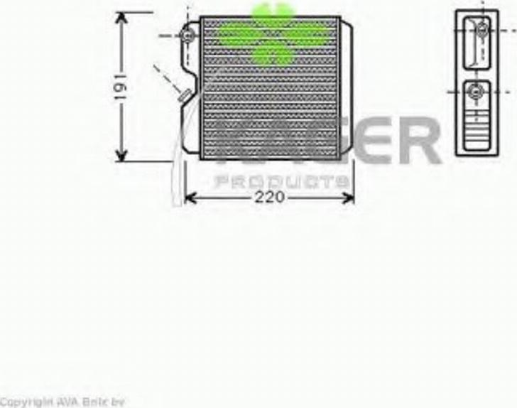 Kager 32-0087 - Радиатор, охлаждане на двигателя vvparts.bg