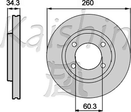 Kaishin CBR458 - Спирачен диск vvparts.bg