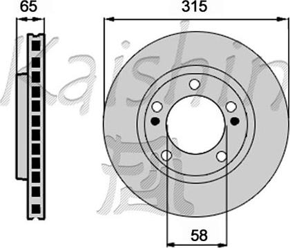 Kaishin CBR466 - Спирачен диск vvparts.bg