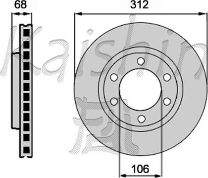 Kaishin CBR462 - Спирачен диск vvparts.bg