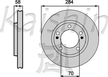 Kaishin CBR402 - Спирачен диск vvparts.bg