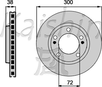 Kaishin CBR419 - Спирачен диск vvparts.bg