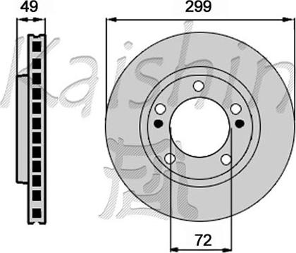 Kaishin CBR430 - Спирачен диск vvparts.bg