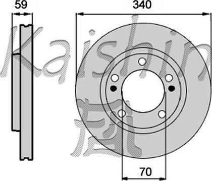 Kaishin CBR417 - Спирачен диск vvparts.bg