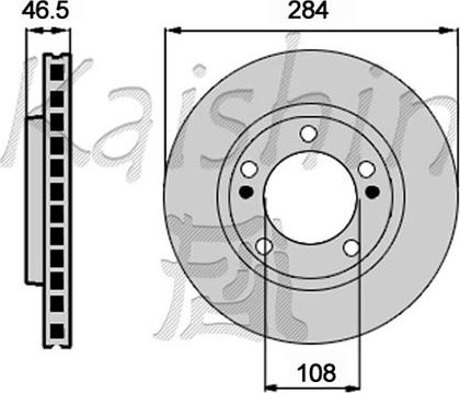 Kaishin CBR484 - Спирачен диск vvparts.bg