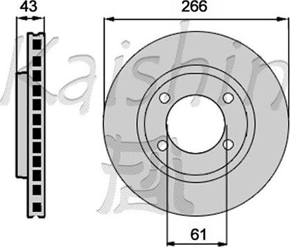 Kaishin CBR481 - Спирачен диск vvparts.bg