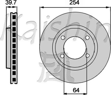 Kaishin CBR438 - Спирачен диск vvparts.bg