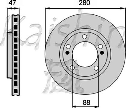 Kaishin CBR518 - Спирачен диск vvparts.bg