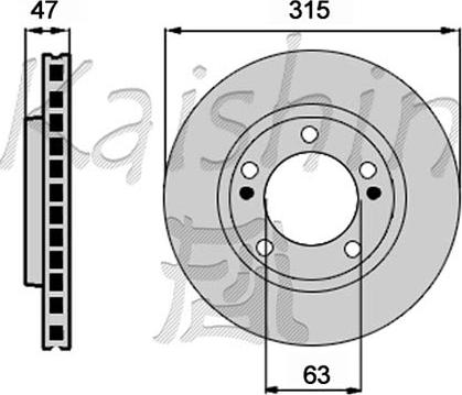 Kaishin CBR537 - Спирачен диск vvparts.bg