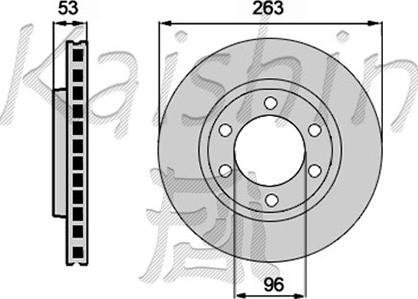 Kaishin CBR069 - Спирачен диск vvparts.bg