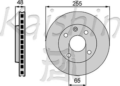Kaishin CBR015 - Спирачен диск vvparts.bg