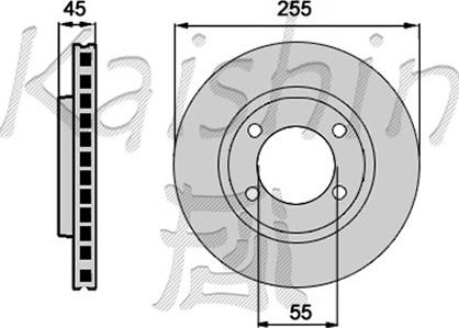 Kaishin CBR085 - Спирачен диск vvparts.bg