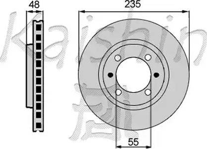 Kaishin CBR028 - Спирачен диск vvparts.bg