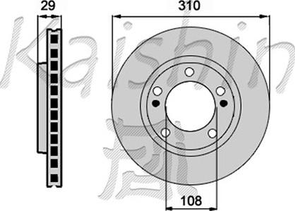 Kaishin CBR194 - Спирачен диск vvparts.bg