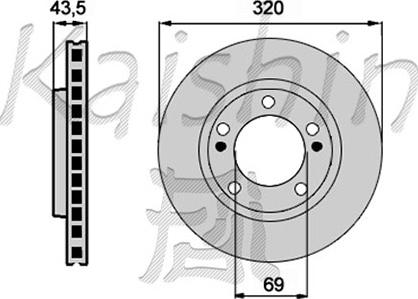 Kaishin CBR140 - Спирачен диск vvparts.bg