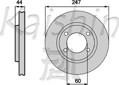 Kaishin CBR148 - Спирачен диск vvparts.bg