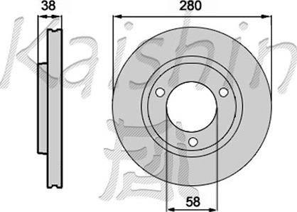 Kaishin CBR143 - Спирачен диск vvparts.bg